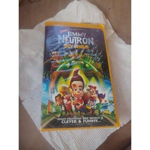 Nickelodeon Jimmy Neutron: Boy Genius VHS Video Tape VCR 2002 Clamshell Case